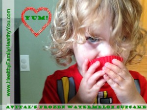 Avital's Frozen watermelon cupcakes 2