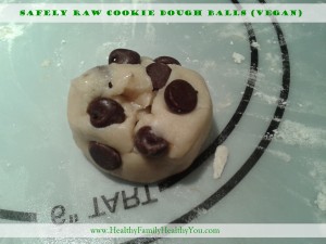 Safely Raw Cookie Dough Balls