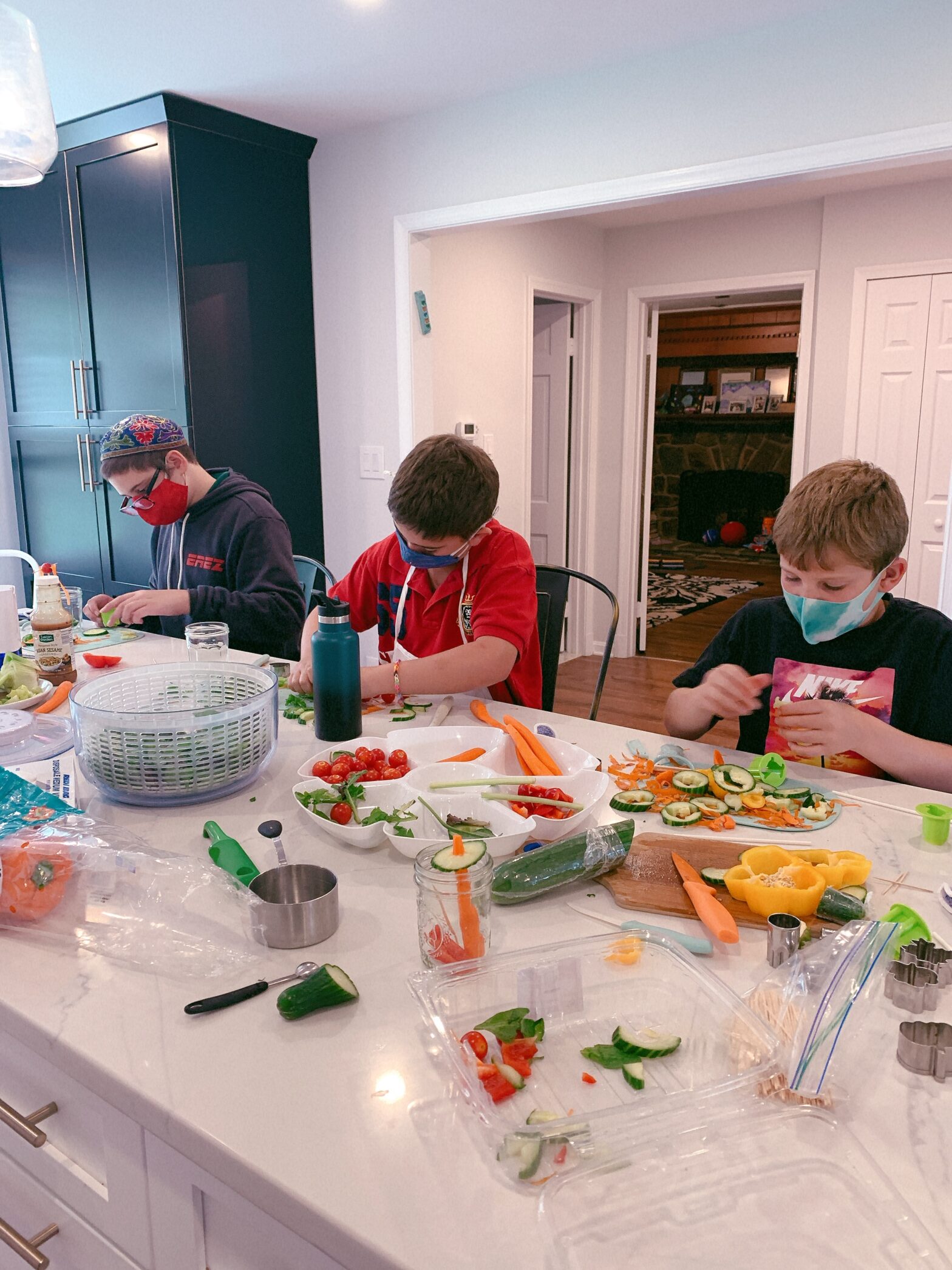 Kids at kosher cooking camp