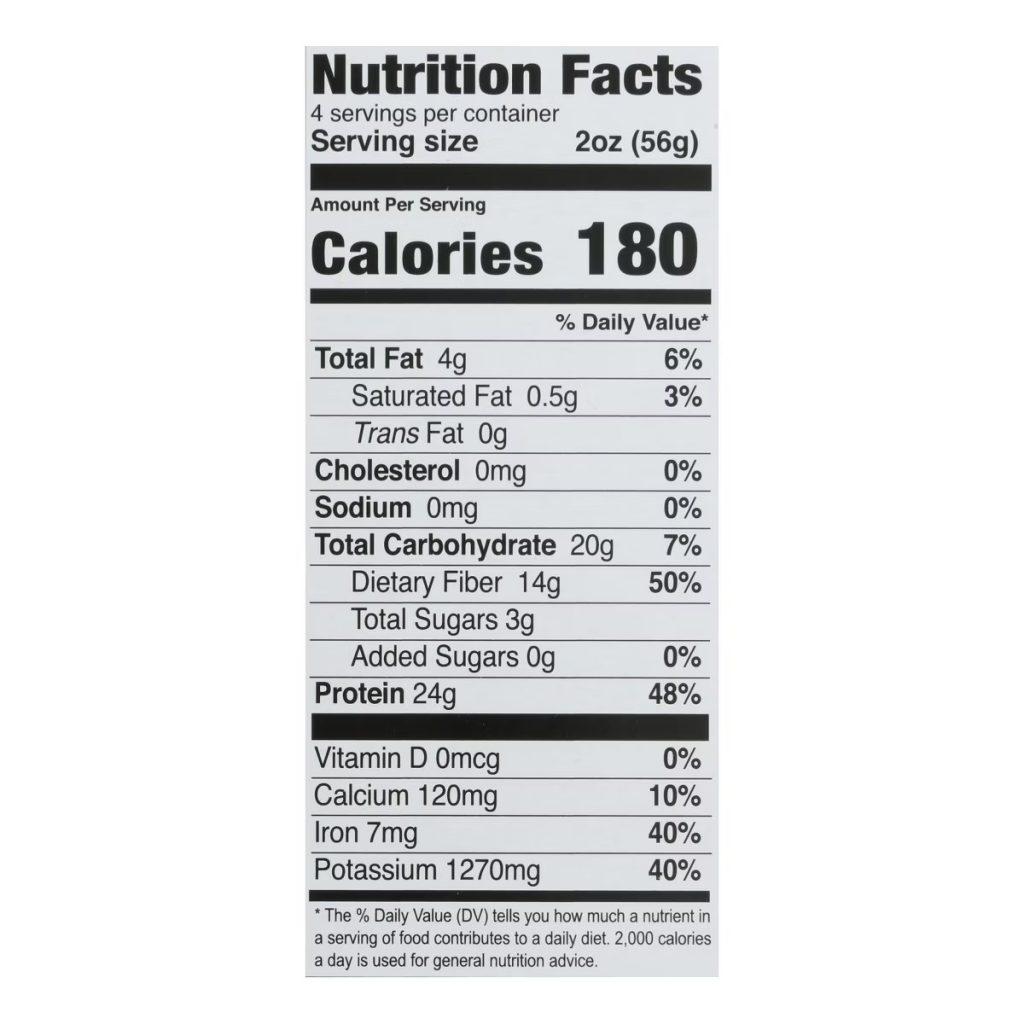 Edamame Pasta Nutrition Information